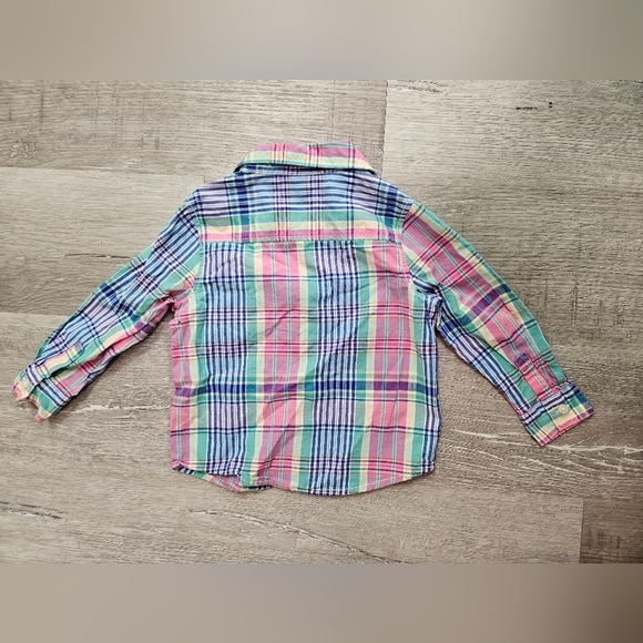 GYMBOREE Button Up Multi-Colored Flannel style Size 2T - Picture 3 of 4